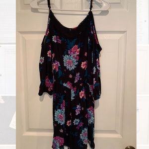 Juniors Mudd Crochet Cold Shoulder Romper - Kohl’s